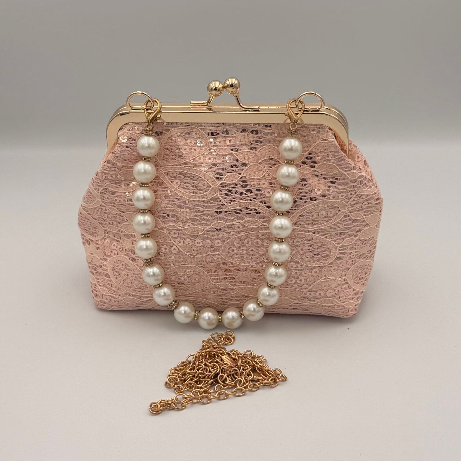 Sac a main soirée rose – Image 1