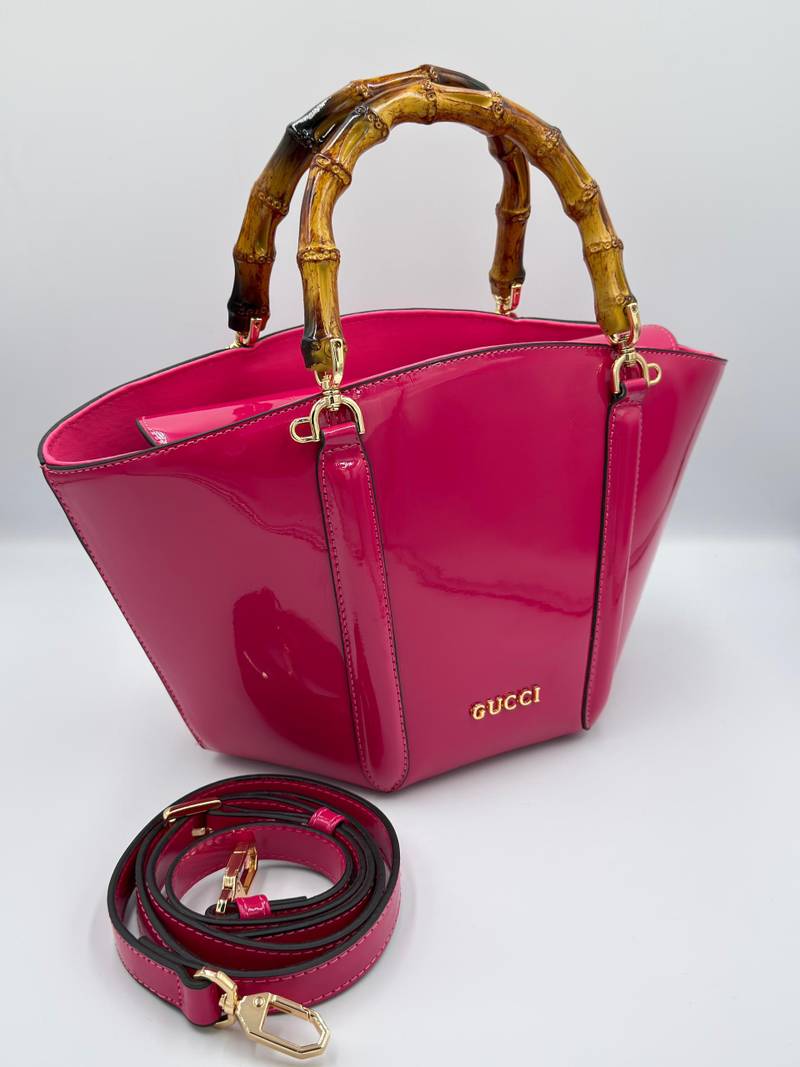 940ce452-9421-4d87-9e50-285cf0e4ca0c Sac gucci bambo rose – Image 1