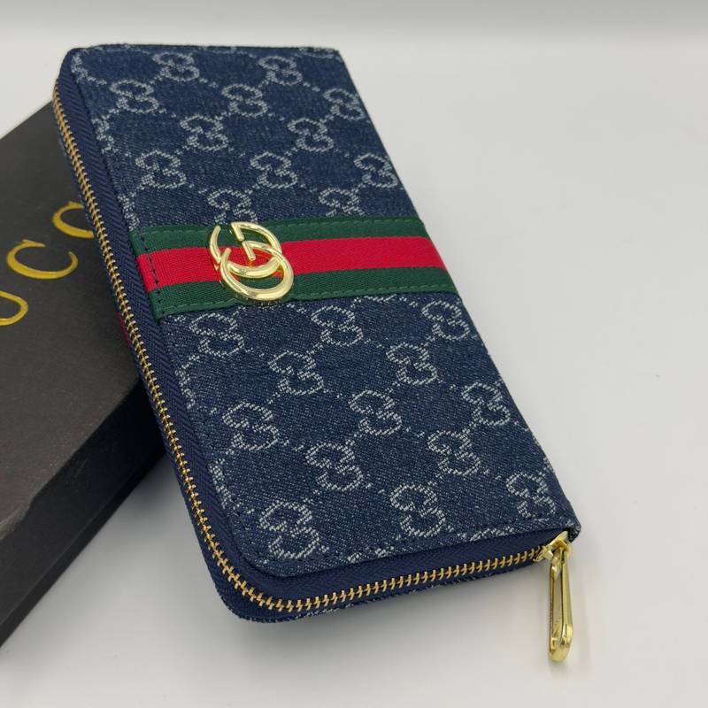 Portefeuille Gucci bleu marine – Image 1
