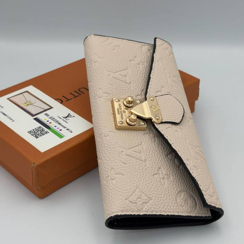 Portefeuille Louis Vuitton beige – Image 1